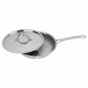 Stainless Steel Triply Frying Pan With Lid - 20Cm