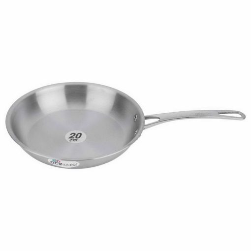 Stainless Steel Triply Frying Pan With Lid - 20Cm