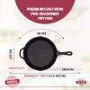 Pre Seasoned Frying Pan 8 inch / 1.1 Litre Cast Iron Skillet Pre Seasoned Frying Pan 8 inch / 1.1 Litre Cast Iron Skillet