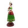 Traditional Tanjore Dancing Doll Papier Mache Oil Painted - 11" Multicolor