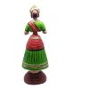 Traditional Tanjore Dancing Doll Papier Mache Oil Painted - 11" Multicolor