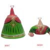 Traditional Tanjore Dancing Doll Papier Mache Oil Painted - 11" Multicolor