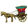 Brass Horse Cart Showpiece 5X2.5X3 Inches Multicolour Brass Horse Cart Showpiece 5X2.5X3 Inches Multicolour