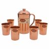 Ss Coffee Dabara Set Copper Jug 1L And 6 Cups 250Ml Set