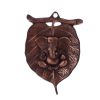 Metal Wall Hanging Of Lord Ganesha On Leaf