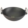 Iron Roti Tawa With Wooden Handle - 29.5 Cm Diameter Cast Iron Vadachatti 2.5L