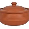 Unglazed Traditional Clay Handi Pot with Lid