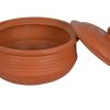 Unglazed Traditional Clay Handi Pot with Lid