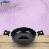 Unglazed Traditional Clay Handi Pot With Lid - 1.5 Litre Daily Ware Hard Anodized Deep Kadai - 2.2L( ArmourFinish)