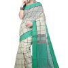 Women Handloom Checkered Cotton Silk Saree With Blouse Piece Women Handloom Checkered Cotton Silk Saree With Blouse Piece