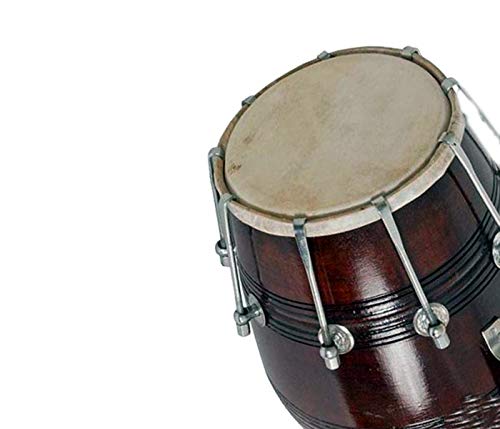 Professional Handmade Wooden dholak Dolki music instruments