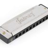 Juarez Diatonic Blue Harmonica 10 Hole 20 Tones With Case