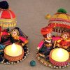 Home Decorative Handmade Puppet Indian Tea Light Candle holder