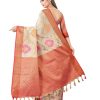 Women's Woven Banarasi Kanchipuram Art Silk Saree with Blouse Piece