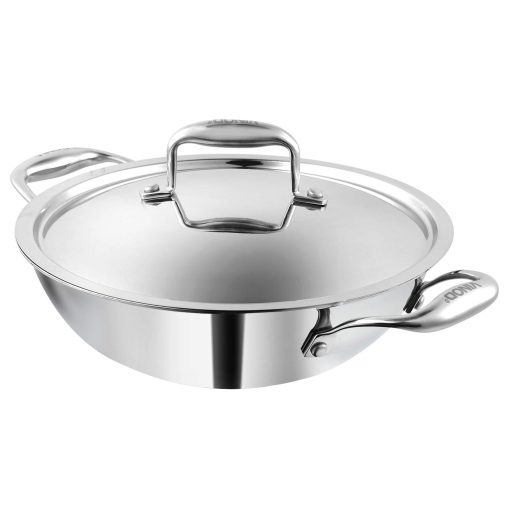 Vinod Coookware Stainless Steel Platinum Triply Kadai