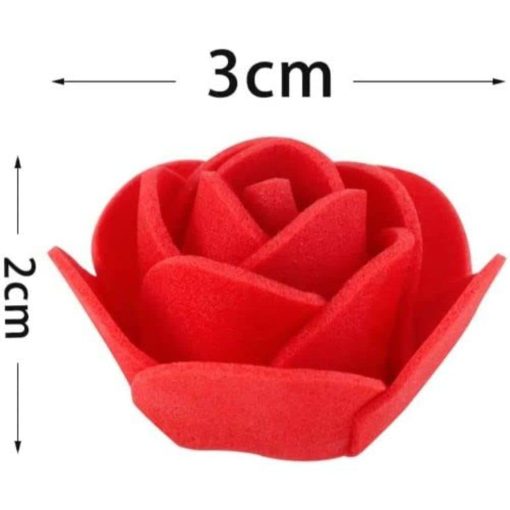 Stemless Floating Artificial Flower Heads Mini Small Floral Fake Foam Rose for Crafts, Festival, Home, Pooja Room Decorations Pack of 10