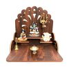 Wooden Brass Carving/Square Beautiful Carving Design Side Table