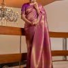 Banarasi Silk Blend Pink Saree