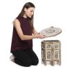 Wooden Carving/Square Beautiful Carving Design Side Table/Coffee