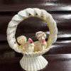 Sea shell twin bird decorative show piece