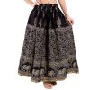 Traditional Black Jaipuri Rajasthani Animal Gold Block Print Women Long Skirt Traditional Black Jaipuri Rajasthani Animal Gold Block Print Women Long Skirt