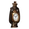 Plastic Lantern Shaped Wall Clock for Home and Office Decor (19 in Plastic Lantern Shaped Wall Clock for Home and Office Decor (19 in, Gold)