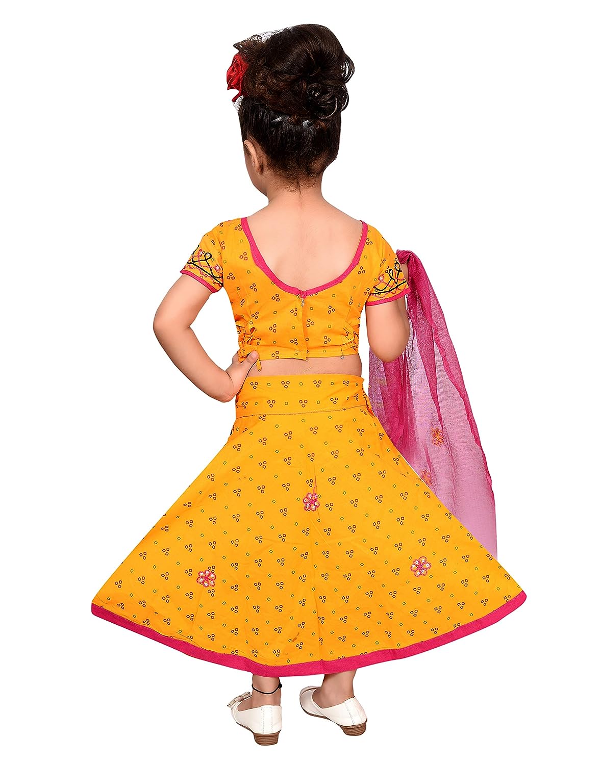 Traditional Radha Dress for Girls at Rs 550/piece | Kids Dance Costume in  New Delhi | ID: 14703549333