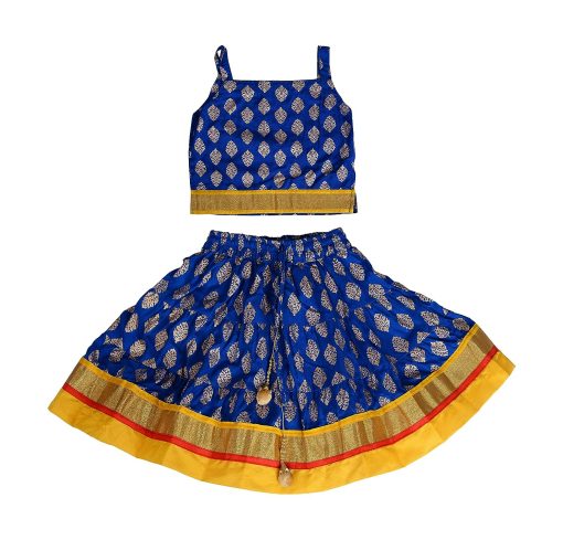 Girl's Rayon Lehenga Choli | Rreadymade Lehenga Choli(kids 3-6 months) Blue Girl's Rayon Lehenga Choli | Rreadymade Lehenga Choli(kids 3-6 months) Blue