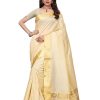 Blue Bandhani Saree Women's Beige Art Silk Saree