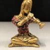 Idol Collections Brass Musical Ladies Set of 4 Showpiece::Multi colour