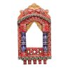 Welcome Wooden Wall Hanging Decoration Items for Home | Gifts | Mdf Art for Living Room | Decorative Item for House | Modern Wood Hanger | Modern Decor Wood Hand Painted Wall Hanging Jharokha Frame (Red, 16 inches< Rectangular, Unframed)