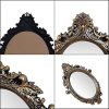 Antique Wall Mirror - Ornate Elliptical Design with Compressed Wooden Frame Vintage Wall Mount Mirror Makeup Elegant Hanging Glass Living Room Bedroom Bathroom Basin Home Decor (64x46 cm) Antique Wall Mirror - Ornate Elliptical Design with Compressed Wooden Frame Vintage Wall Mount Mirror Makeup Elegant Hanging Glass Living Room Bedroom Bathroom Basin Home Decor (64x46 cm)