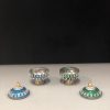 Traditional German Silver Kumkum Box - Pack Of 1 Beautiful metal Kum Kum Box with Gliters designed / Return Gifts (colour may be different based on the availablity of the stock)